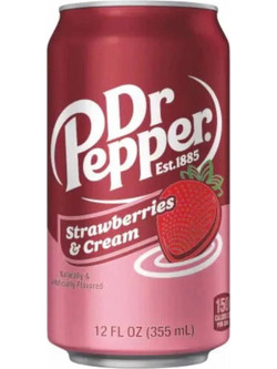 Dr Pepper Strawberry & Cream 355ml (USA037692)