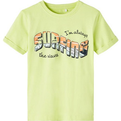 Name It Παιδικό T-Shirt Κοντομάνικο Lime 13202878