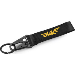 Υφασμάτινο Μπρελόκ 15cm DUKE Logo OEM HW-0142 - Μαύρο