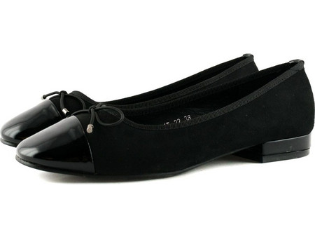 22 Love4shoes Γυναικεία Μπαλαρίνες ΜΑΥΡΟ
