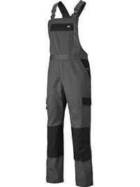 DICKIES ΦΟΡΜΑ ΤΙΡΑΝΤΑΣ EVERYDAY BIB & BRACE ΓΚΡΙ-ΜΑΥΡΟ No38 ED24/4BB/GRB/38