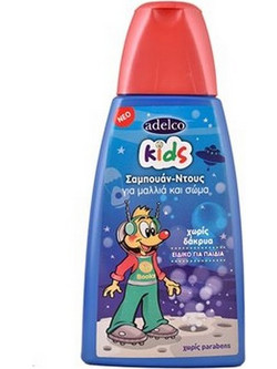 Adelco Kids Παιδικό Σαμπουάν & Αφρόλουτρο 300ml