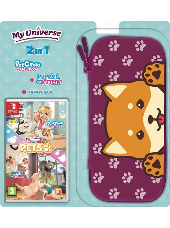 My Universe Pet Edition Puppies & Kittens & Pet Clinic Cats & Dogs & Travel Case Nintendo Switch