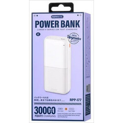 Remax RPP-177 Power Bank 3000mAh με Θύρα USB-A & Θύρα USB-C White