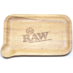 RAW WOODEN FOUR TRAY ROLLING TRAY 14479 Δίσκος Στριφτού