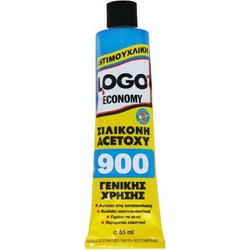 Logo economy 900 σιλικόνη λευκή σωληνάριο 85ml