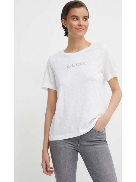 GEOX-W-T-SHIRT (W4510G-T3093-F2128)BRILLANT-WHITE