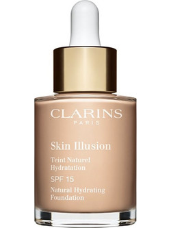 Clarins Skin Illusion Natural Hydrating Foundation 102.5 Porcelain Spf15 30ml