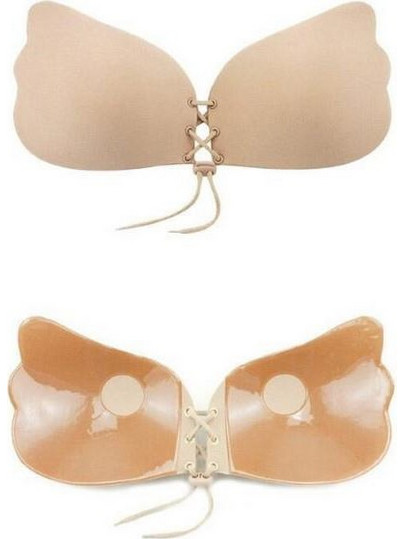 Aόρατο σουτιέν Invisible Bra Μπειζ/Μαυρο Beige A