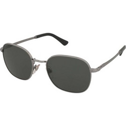 Persol PO1009S 513/58 Ανδρικά Γυαλιά Ηλίου Τετράγωνα Μεταλλικά Ασημί με Πράσινο Polarized Φακό