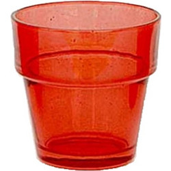 ΓΥΑΛΙΝΗ ΚΑΝΤΗΛΟΚΟΥΠΑ ΚΟΚΚΙΝΗ ΔΙΑΦΑΝΗ - Y6.5cm