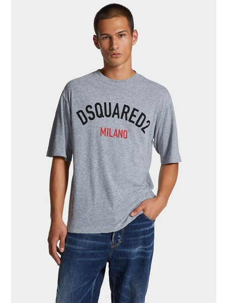 Dsquared2 Loose Fit T-Shirt Ανδρικό (S71GD1556 S22146 857M) Γκρι