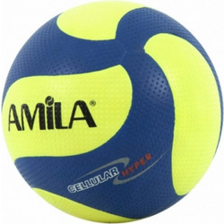 AMILA Μπάλα Volley No.5 Cellular SQ22566 Μπλε/Κίτρινο