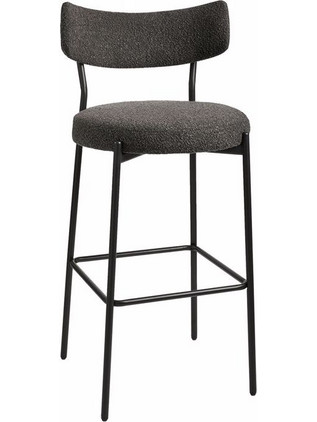 Varossi Polo Γκρι 200-115 Σκαμπό Bar Εσωτερικού Χώρου 50 x 52 x 107cm