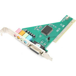 PCI Sound Card 4.1 Channel Computer Desktop Built-in Sound Card Internal Audio Card Stereo Surround