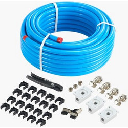 VEVOR Σετ Αεροσυμπιεστή 3/4'' x 100FT HDPE/Αλουμίνιο Σύστημα Αγωγών Μπλε YSKQGDXT34INQP8IVV0