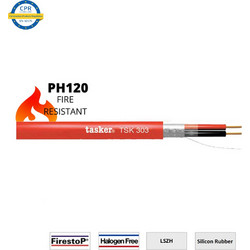TASKER TSK303 LSZH | Καλώδιο Ηχείου Voice Evacuation Πιστοποιημένο Κατά CPR, 2x2.50mm, Πορτοκαλί
