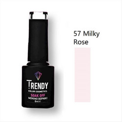 Trendy Soak Off 57 Milky Rose Ημιμόνιμο Βερνίκι Νυχιών 6ml