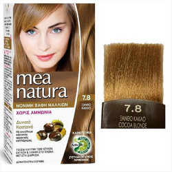 Farcom Mea Natura 7.8 Ξανθό Κακάο Φυτική Μόνιμη Βαφή Μαλλιών Χωρίς Αμμωνία 60ml