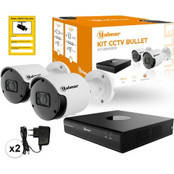 Κιτ CCTV 2 Αναλογικών 2Mp Bullet Καμερών & Καταγραφικό 4 Αναλογικών + 1LP Με Ήχο & 2TB HDD