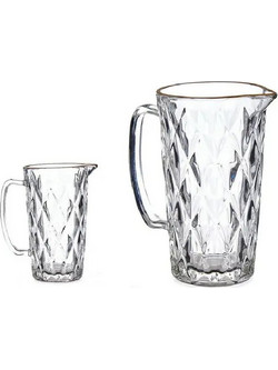 ΚΑΝΑΤΑ ΔΙΑΜΑΝΤΙ ΧΡΥΣΟ ΚΡΥΣΤΑΛΛΙΝΟ 1L (17,8 x 12 x 19,5 cm) 1TEM