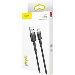 Baseus Cafule Braided Καλώδιο USB σε micro USB (1m) - Μαύρο