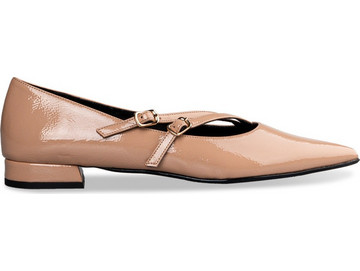 ENVIE SHOES E02-20811 POINTY BALLERINAS Μπαλαρίνα Nude