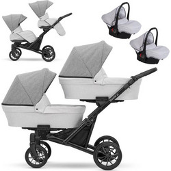 Kunert Booster Καρότσι Μωρού 3 σε 1 Light Graphite Grey