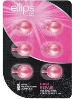 Ellips Pink Hair Repair Ampoules Αμπούλες Μαλλιών για Επανόρθωση 6x1ml