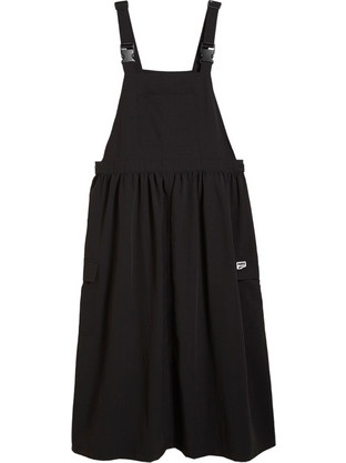 Puma DOWNTOWN Dungaree Midi Αθλητικό Φόρεμα Μαύρο DOWNTOWN Dungaree