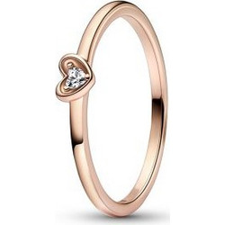 Pandora Γυναικείο Δαχτυλίδι Ροζ Χρυσό 182495C01