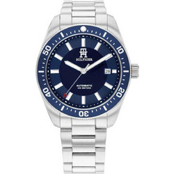 Tommy Hilfiger TH85 Ανδρικό Ρολόι Αυτόματο με Ασημί Μεταλλικό Μπρασελέ 1710591