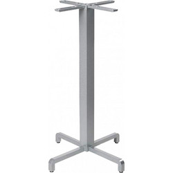 Fiore high ref.531 βάση τραπεζιού 54 - Verniciato Argento 47,5x47,5x107cm