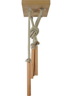 Gallis Wood Stick Κρεμαστό Φωτιστικό Οροφής LED με Θερμό Λευκό Φως Ασημί 0990139035