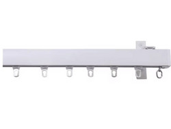 Σιδηρόδρομος αλουμινίου μονός 30mm λευκός 160cm