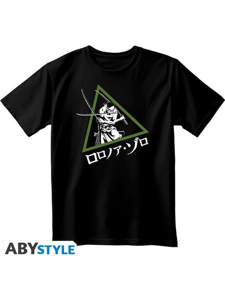 One Piece Unisex Μπλούζα Μαύρη Roronoa Zoro Large (ABYTEX814_L)
