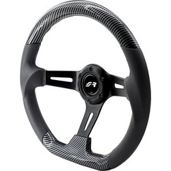ΤΙΜΟΝΙ GIAU CARBON LOOK ΤΡΙΑΚΤΙΝΟ ΜΑΥΡΟ ΔΙΑΜΕΤΡΟΣ 350mm ΠΑΧΟΣ 70mm SIMONI RACING - 1 τεμ