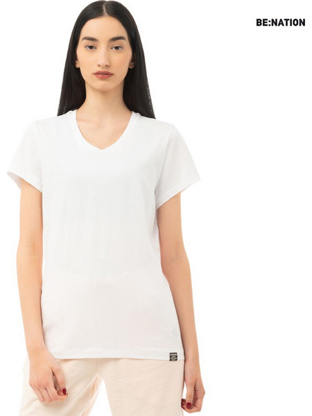 WOMEN V-NECK S/S TEE ESSENTIALS