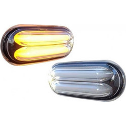 Πλαϊνά Φλας Φτερού Για Vw / Seat / Ford / Skoda Led Bar Black 2 Τεμάχια