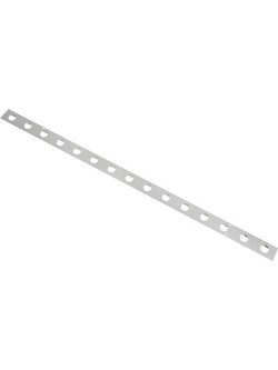 GloboStar(R) 90829 Μεταλλικο Καλυμμα 1 Μέτρου 15 Τεμαχίων για Ψηφιακή Αλυσίδα Γιρλάντα 20 Σποτ LED με Κωδικό 90140 Ασημί Μ100 x Π4.7 x Υ1cm 90829