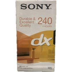 Sony Videocassette VHS E-240DXH PAL SECAM