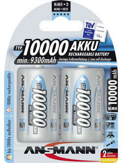 Ansmann Rechargeable D 9300mAh 10τμχ