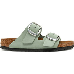 Birkenstock Arizona Big Buckle Δερμάτινα Γυναικεία Σανδάλια Ανατομικά Γκρι 1029311