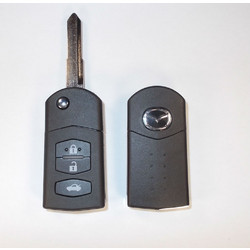 Κελυφος κλειδιου Mazda με 3 κουμπια Και λαμα MAZ24R