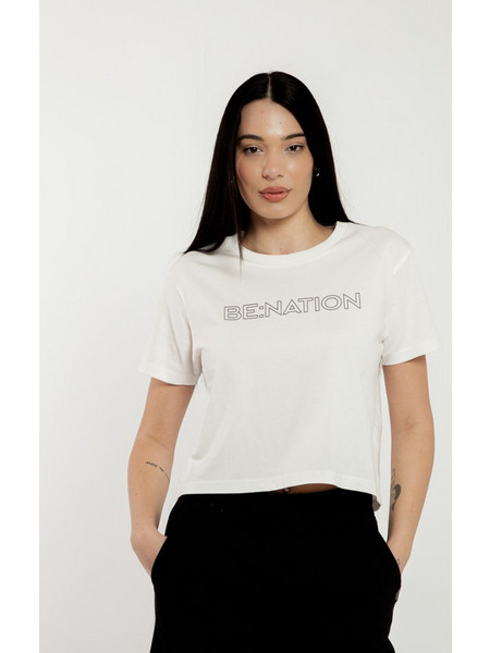 BENATION ΓΥΝΑΙΚΕΙΟ CROP TOP OFF WHITE 05112503-2A