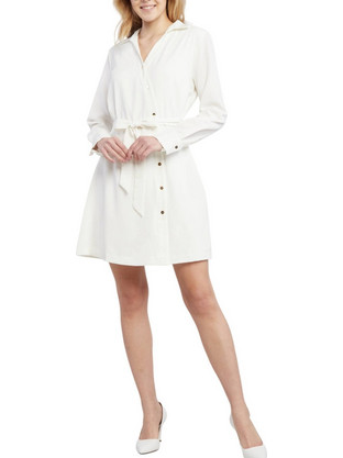 DKNY Καθημερινό Φόρεμα Λευκό DD1KA215-IVY