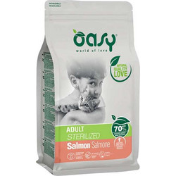 Oasy Lifestage Adult Sterilised with Salmon 7.5kg