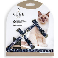 Glee Σαμαράκι με Οδηγό Γάτας Ιμάντα Black Fishbone Small 20x35cm