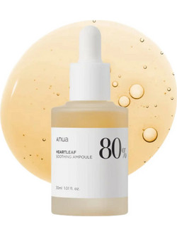 Anua Heartleaf 80% Soothing Ampoule Ενυδατικό Serum Προσώπου με Υαλουρονικό 30ml