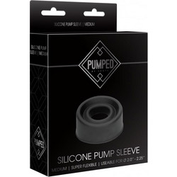 Shots Silicone Pump Sleeve Medium Black